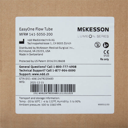 McKesson Lumeon™ Flow Tube Mouthpiece for use w/ EasyOne Air Spirometery System