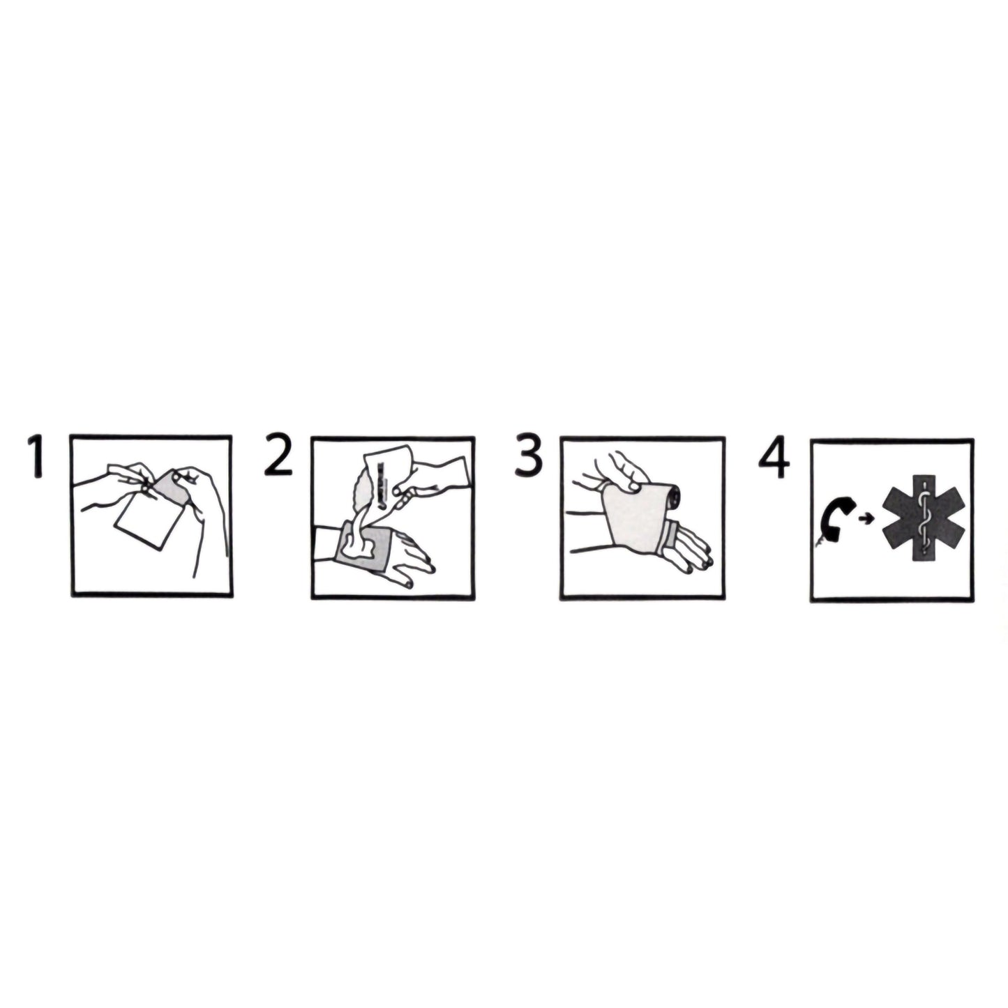 Water-Jel® First Responder Burn Dressing, 4 x 4 Inch