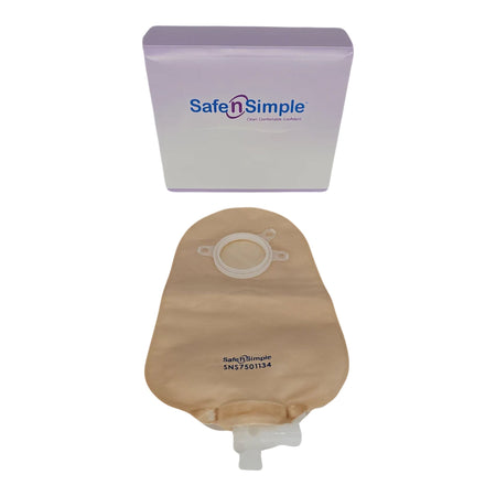Safe N Simple SNS7501134-NF Urostomy Pouch, 9 Inch Length, Opaque