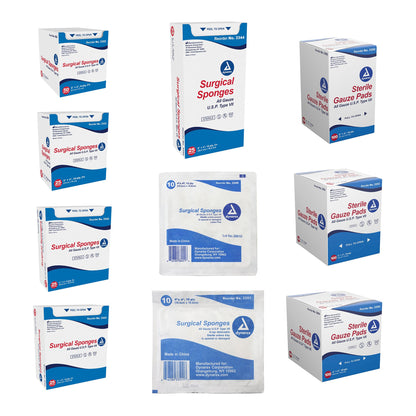 dynarex® Sterile Gauze Sponge, 2 x 2 Inch, 8-Ply