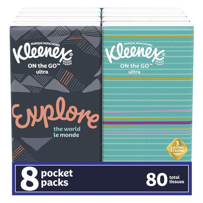 Kleenex® Pocket Pack Facial Tissue