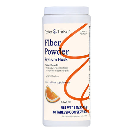 McKesson 1093995615 Foster & Thrive Fiber Powder Original Texture Orange