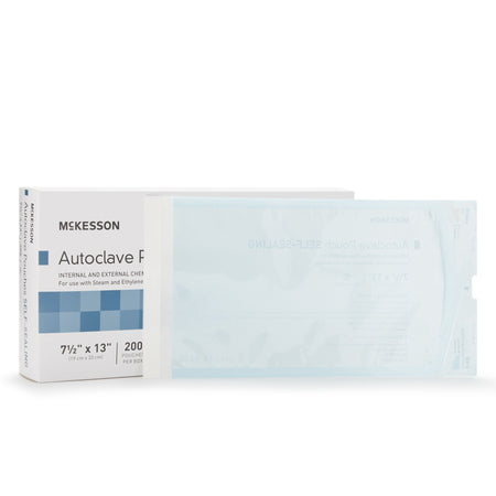 McKesson 16-6425 Sterilization Pouch, 7½ x 13 Inch