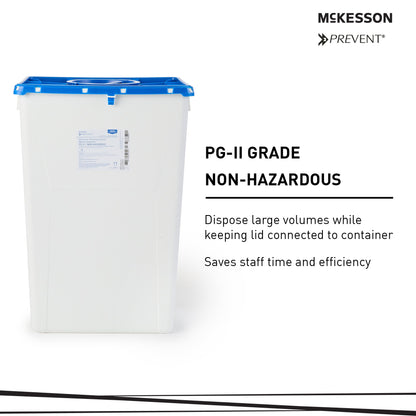 McKesson Prevent® Pharmaceutical Waste Container, 18 Gallon Capacity