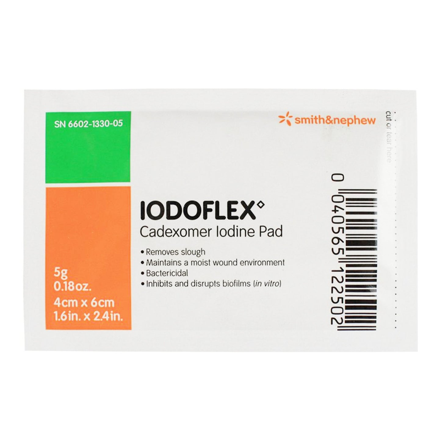 Iodoflex Iodophor Impregnated Dressing, 1½ x 2-3/8 inch