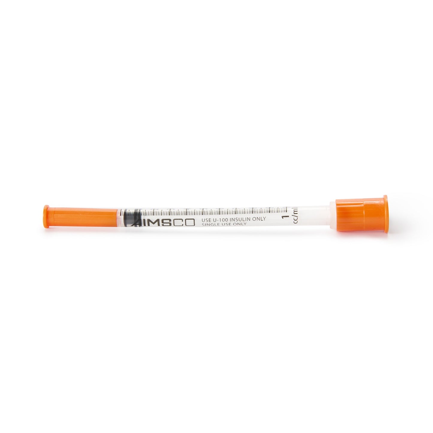 MaxiComfort® II Standard Insulin 1mL Syringe with Needle, 28 Gauge, 0.5 Inch
