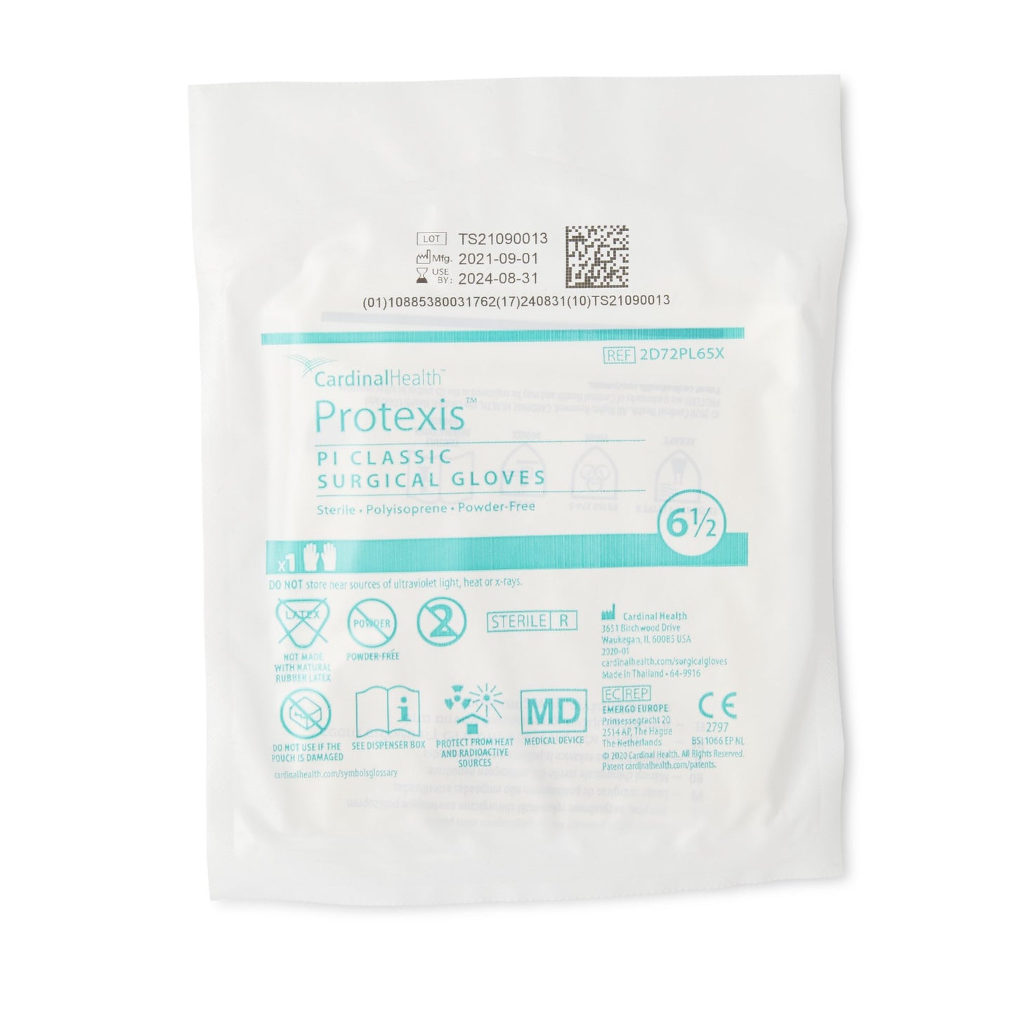 Protexis™ PI Classic Polyisoprene Surgical Glove, Size 6.5, Ivory