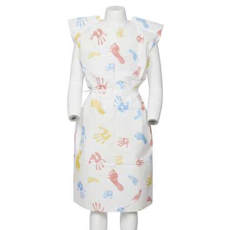 Graham Medical Products 473089 Tiny Tracks Print Pediatric Exam Gown