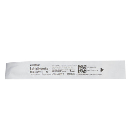 McKesson 4631V2 Spinal Needle, 22 Gauge, 3-1/2 Inch