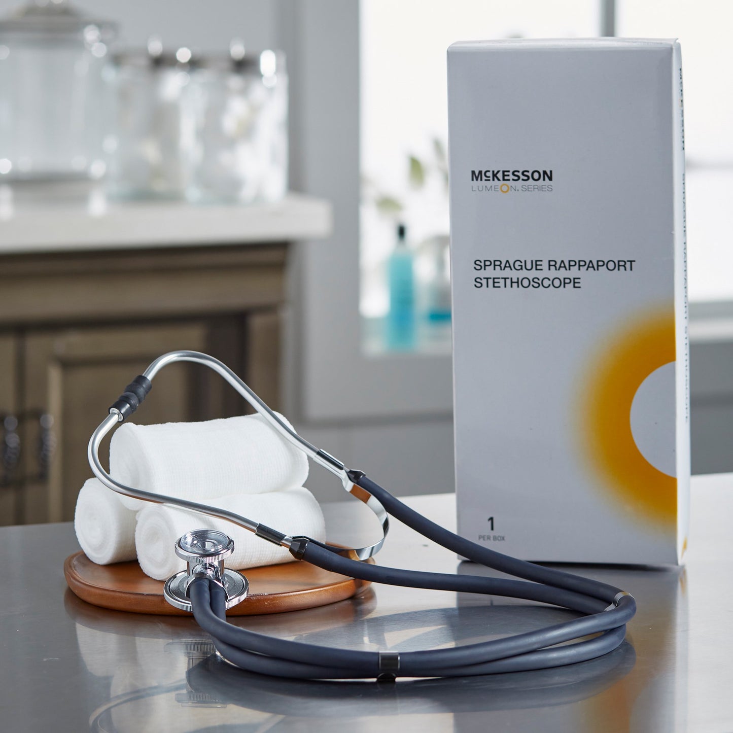 McKesson Lumeon Sprague Rappaport Stethoscope Double Lumen, Dark Blue