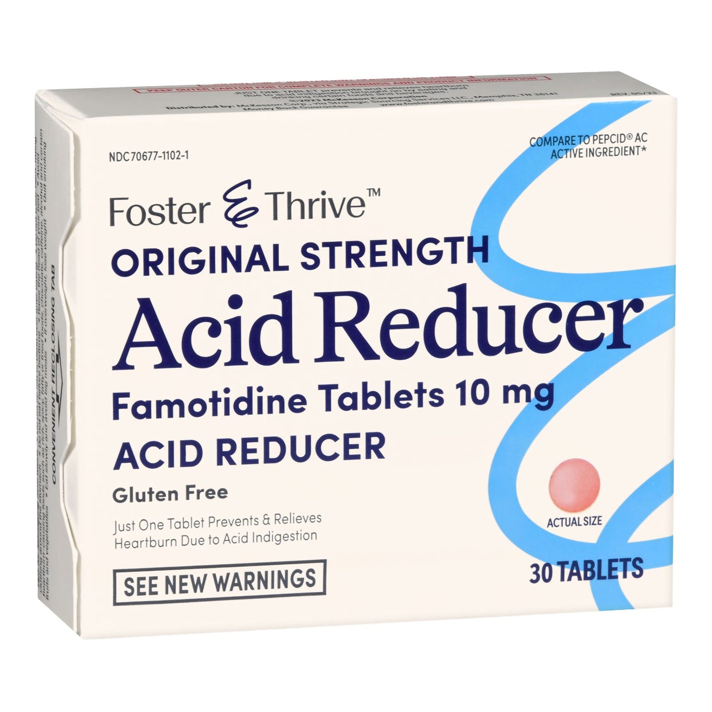 Foster & Thrive™ Original Strength Acid Reducer Famotidine Tablets 10 mg