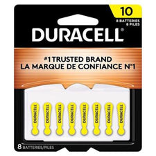 Zinc Air Battery Duracell® 1.4V Disposable 8 per Pack