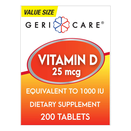 Geri-Care 876-20-GCP Vitamin D-3 Supplement