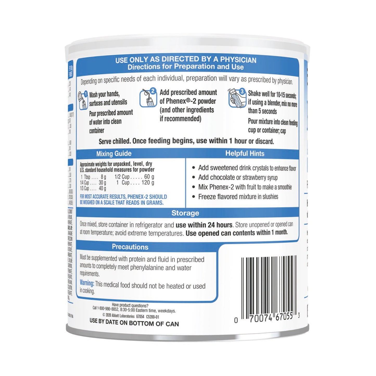 Phenex®-2 Amino Acid–Modified Medical Food for PKU