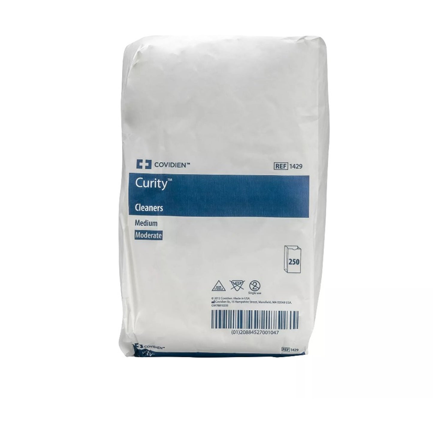 Curity™ Nonwoven White Washcloth, 7-1/2 x 13-1/2 Inch
