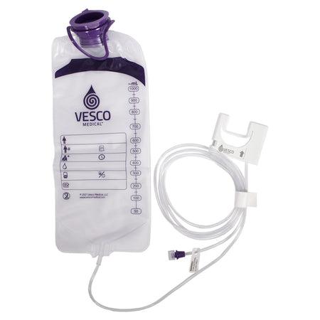 Vesco Medical VED-054 Enteral Feeding Pump Bag Set Vesco Q 1000 mL PVC NonSterile