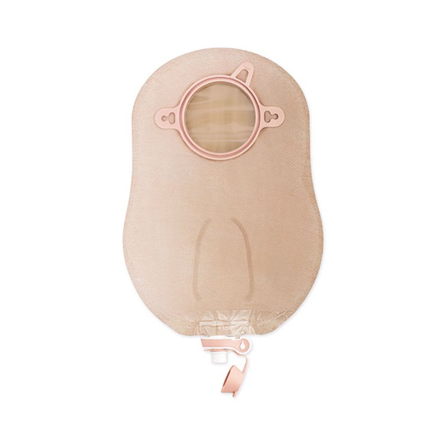 New Image™ 18412 Two-Piece Transparent Urostomy Pouch, 44 mm Flange, Green Match