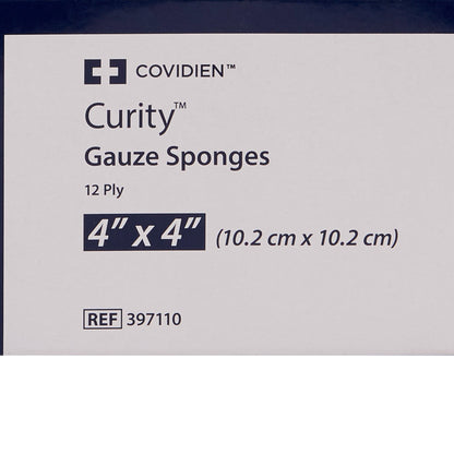 Curity™ Sterile USP Type VII Gauze Sponge, 4 x 4 Inch, 12-Ply