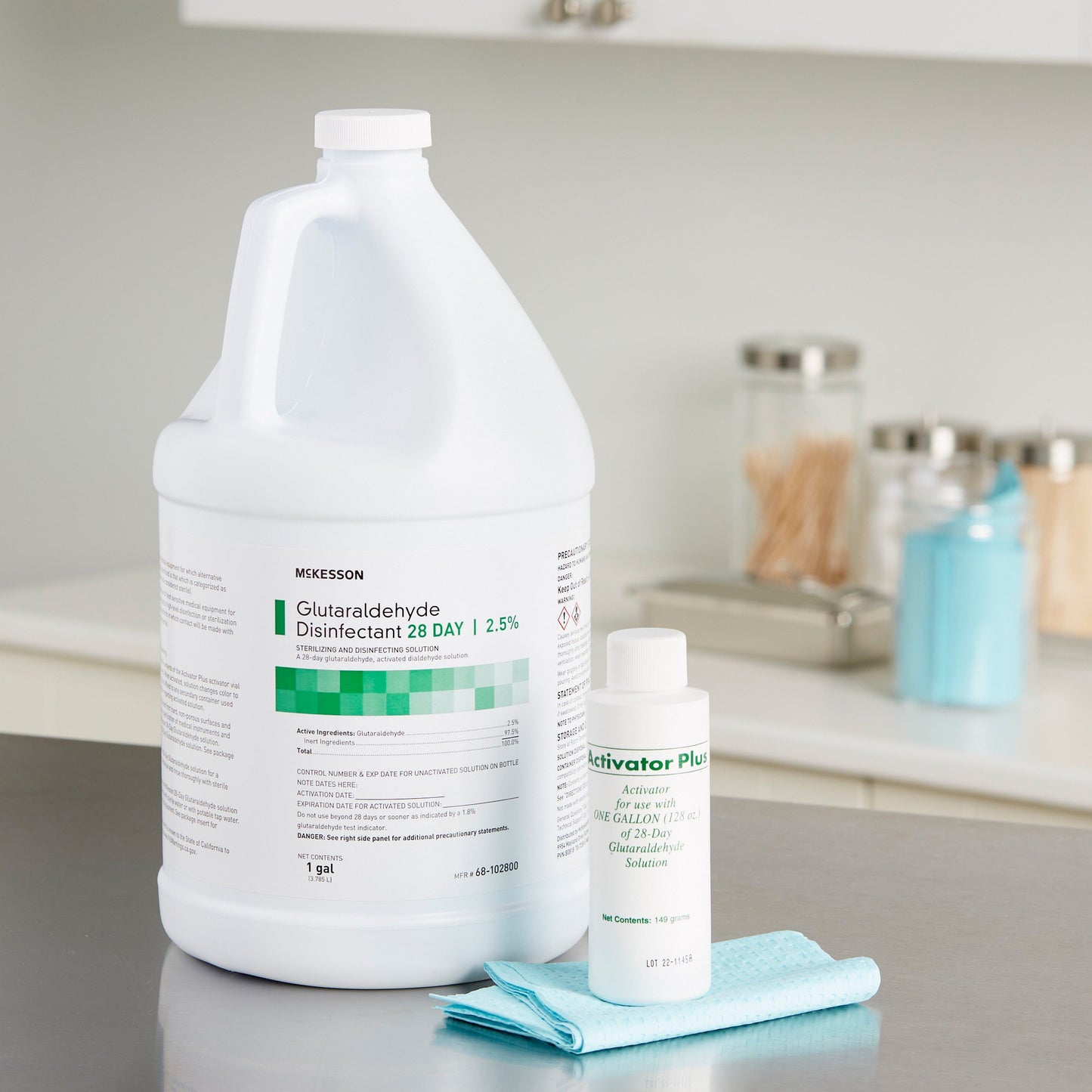 McKesson Glutaraldehyde High Level Disinfectant, 1 gal Jug