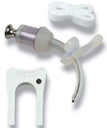 ICU Medical 60PFP45 Bivona FlexTend Plus Extra Length Tracheostomy Tube, Size 4.5