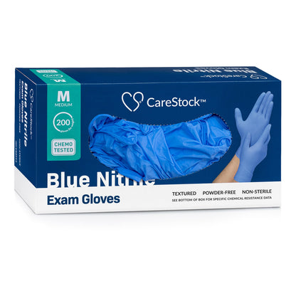 CareStock™ Nitrile Exam Glove, Medium, Blue
