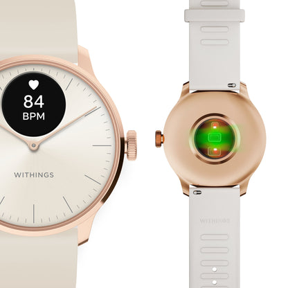 Withings ScanWatch Light Smart Watch, 37mm, Sand