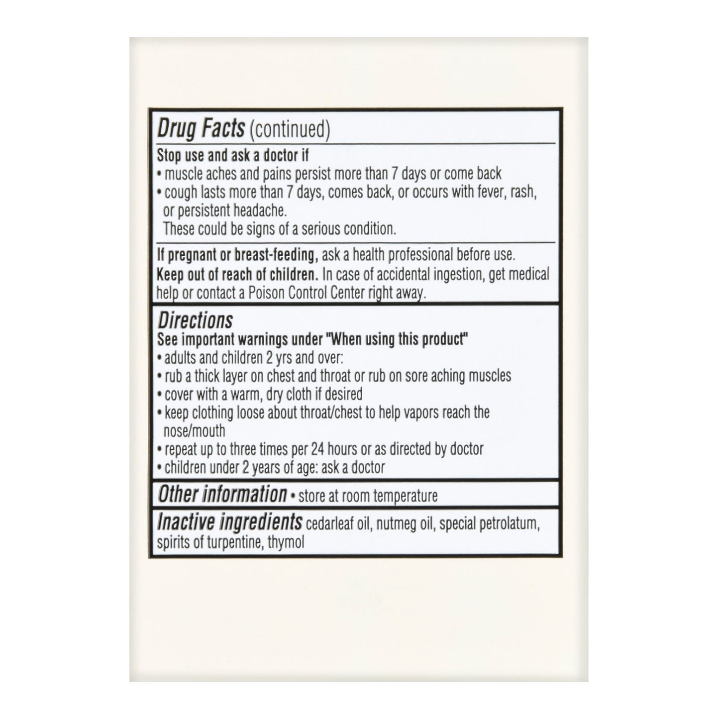 Foster & Thrive™ Chest Rub Menthol 2.6% Eucalyptus Oil 1.2% Camphor 4.8%