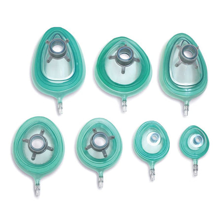 Sun Med VR5100-20 Anesthesia Mask Vent Mask Elongated Style Adult One Size Fits Most Hook Ring