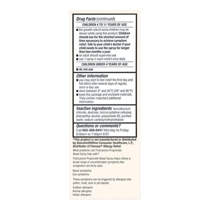 Foster & Thrive™ Allergy Relief Nasal Spray 24 HR Fluticasone Propionate
