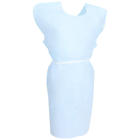 McKesson 18-10847 Patient Exam Gown, One Size Fits Most, Blue