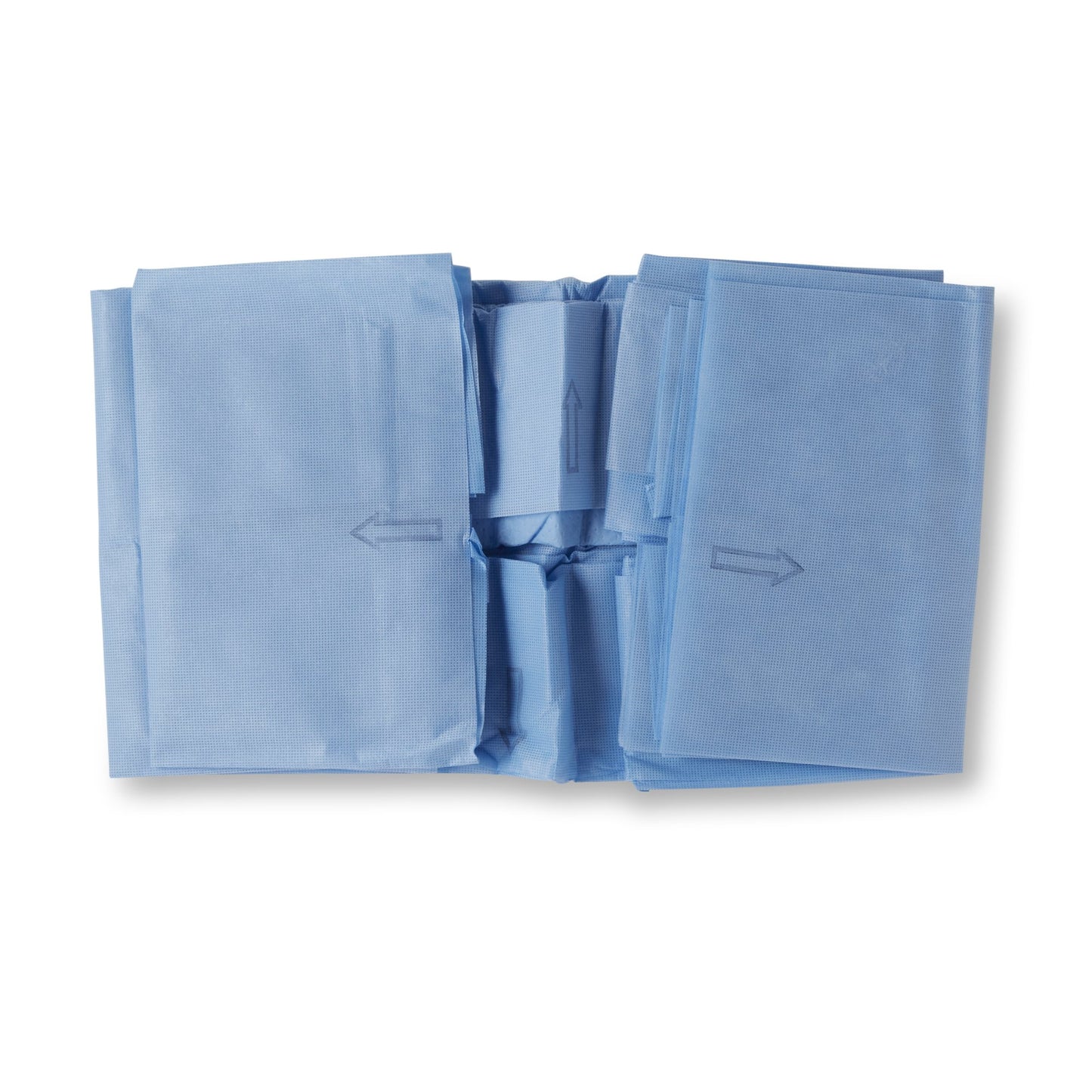 Halyard Sterile Three-Quarter Drape, 55 x 76 Inch, Blue