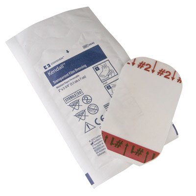 Cardinal 6641 Kendall Transparent Film Dressing, 4 x 4¾ Inch