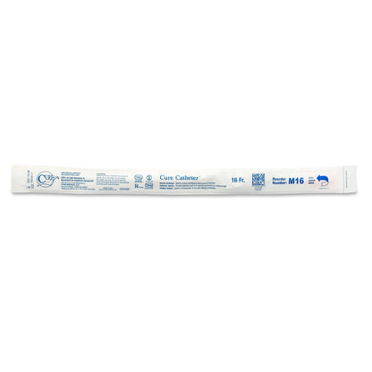 Cure Catheter™ Male Intermittent Catheter, 16 Fr., Straight