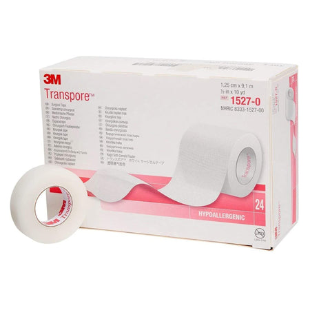 3M Transpore Plastic Medical Tape, 1/2 Inch x 10 Yard, Transparent by Solventum Corporation product image