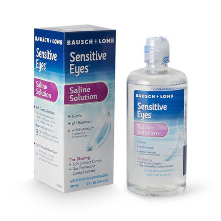 Bausch & Lomb 10119000238 Sensitive Eyes Plus Contact Lens Solution, 12-ounce Bottle