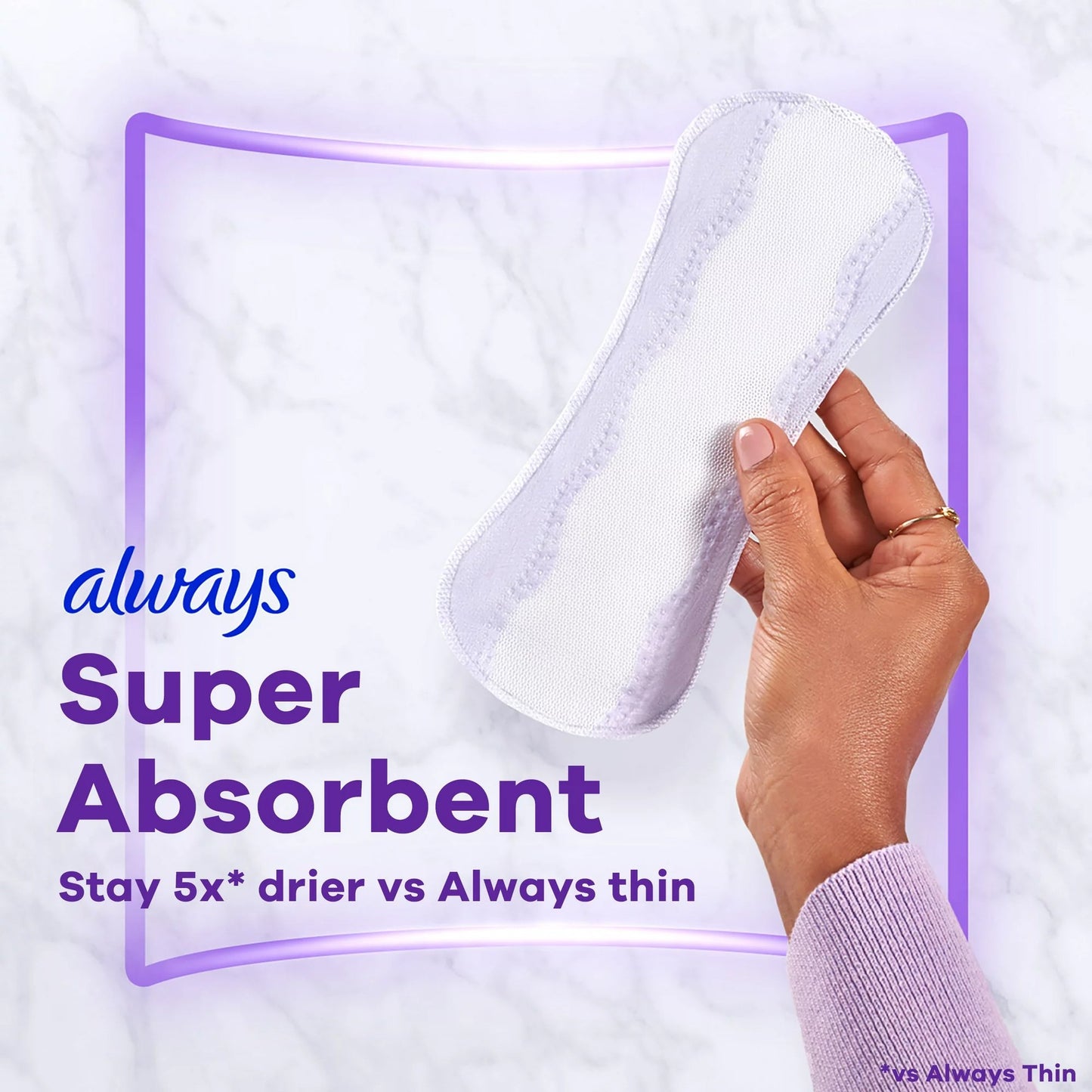 Always Xtra Protection Anti-Bunch Liners, Long, Unscented
