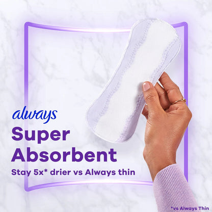 Always Xtra Protection Anti-Bunch Liners, Long, Unscented