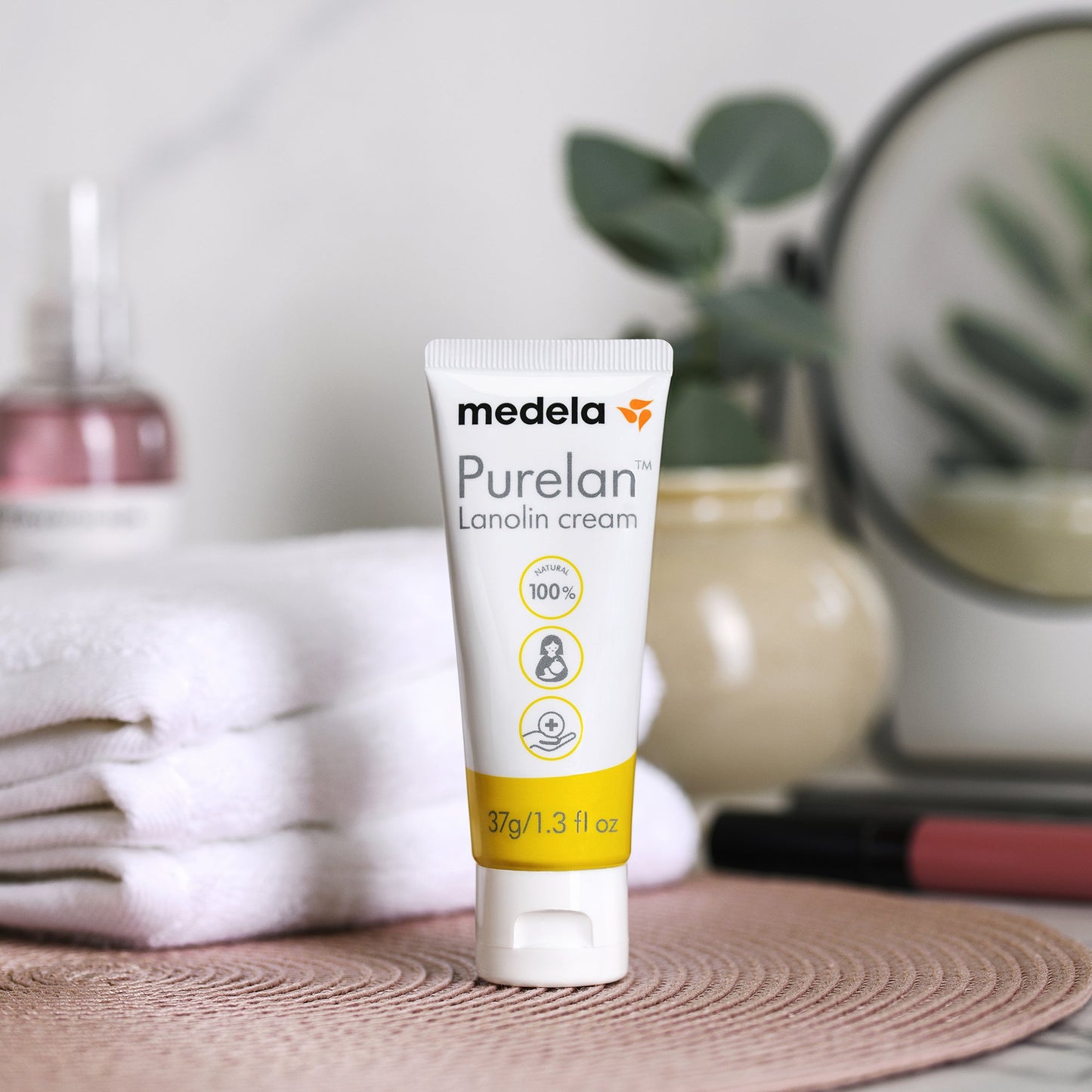 Hand and Body Moisturizer Purelan™ 1.3 oz. Tube Unscented Cream