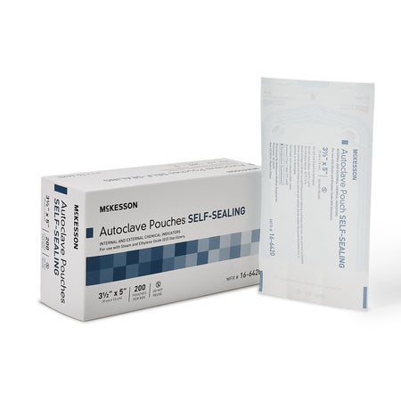 McKesson 16-6420 Sterilization Pouch, 3½ x 5 Inch