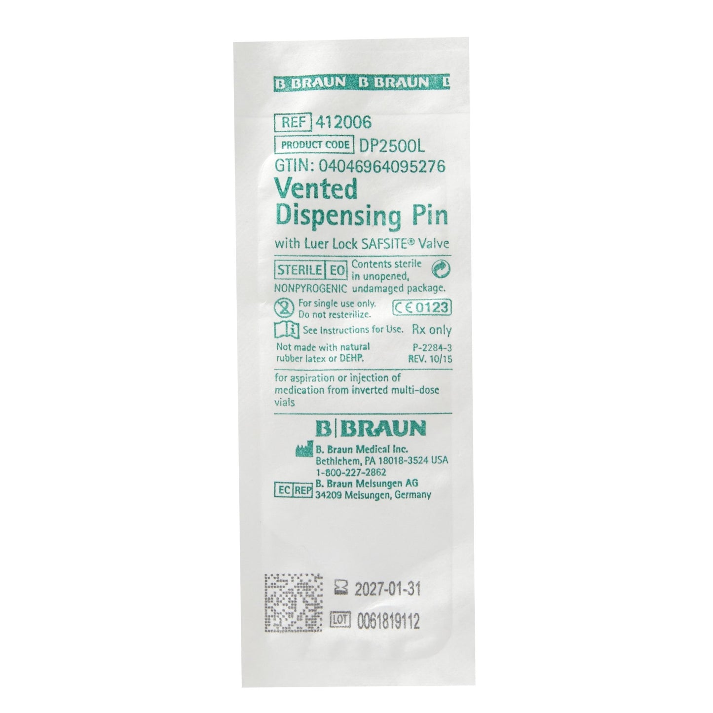 Safsite® Standard Spike Dispensing Pin