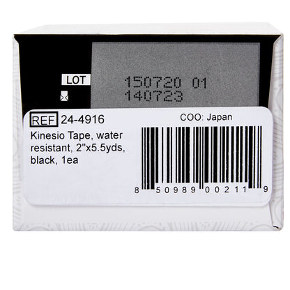 Kinesio® Tex Gold™ Cotton Kinesiology Tape, 2 Inch x 5-1/2 Yard, Black
