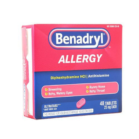 J & J Sales 50580022652 Benadryl Diphenhydramine Allergy Relief