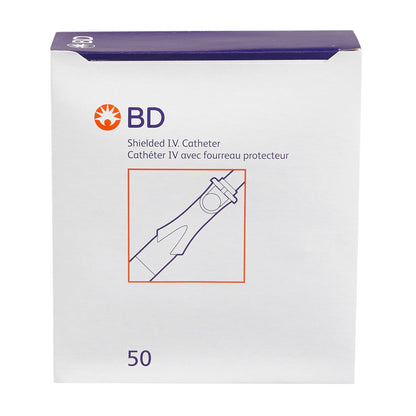 BD 381444 Peripheral IV Catheter Insyte™ Autoguard™ 18 Gauge 1.16 Inch BD Vialon Straight Hub Non Blood Control Push Button Safety