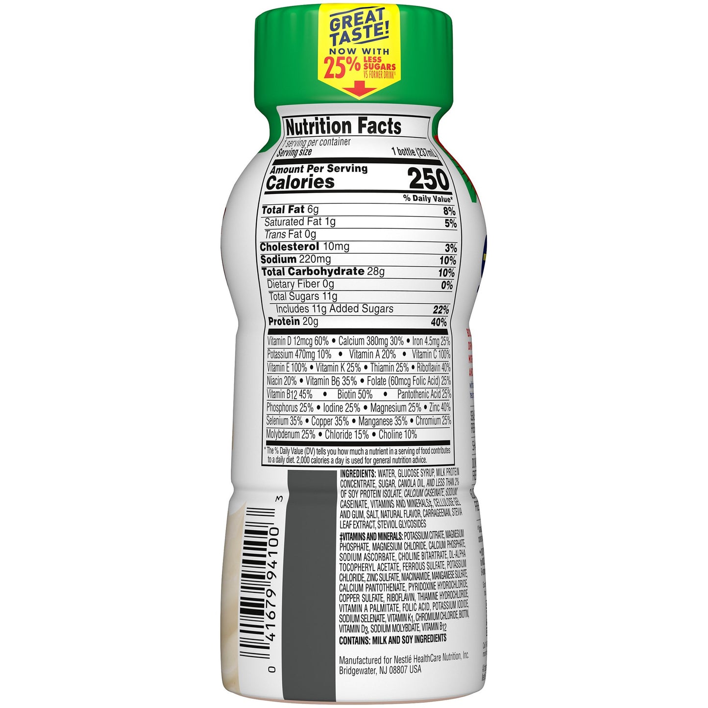 Boost® High Protein Vanilla Complete Nutritional Drink, 8-ounce bottle