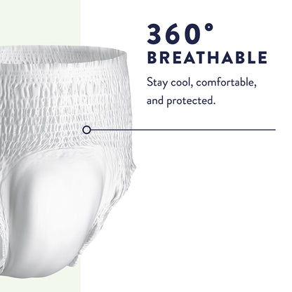 Absorbent Underwear Prevail® Nu-Fit® Pull On with Tear Away Seams Adult Large Unisex Disposable Heavy Absorbency