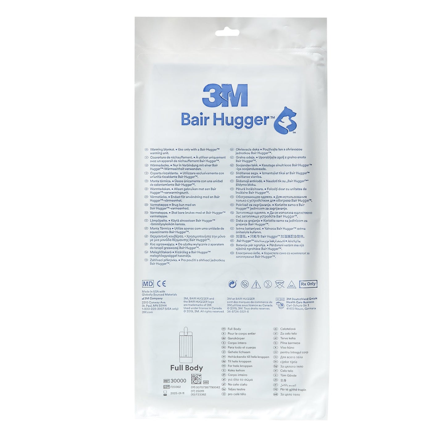 3M™ Bair Hugger™ Warming Blanket, 36 x 84 Inch, Full Body