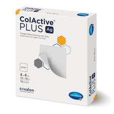 Hartmann ColActive® Plus Ag Collagen Dressing with Silver, 4 x 4 Inch