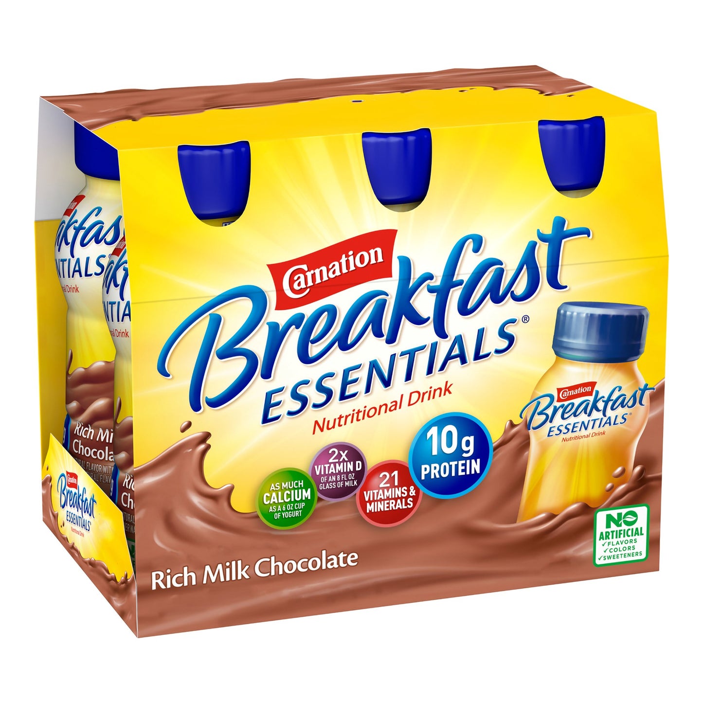 Carnation Breakfast Essentials® Chocolate Nutritional Drink, 8-ounce bottle