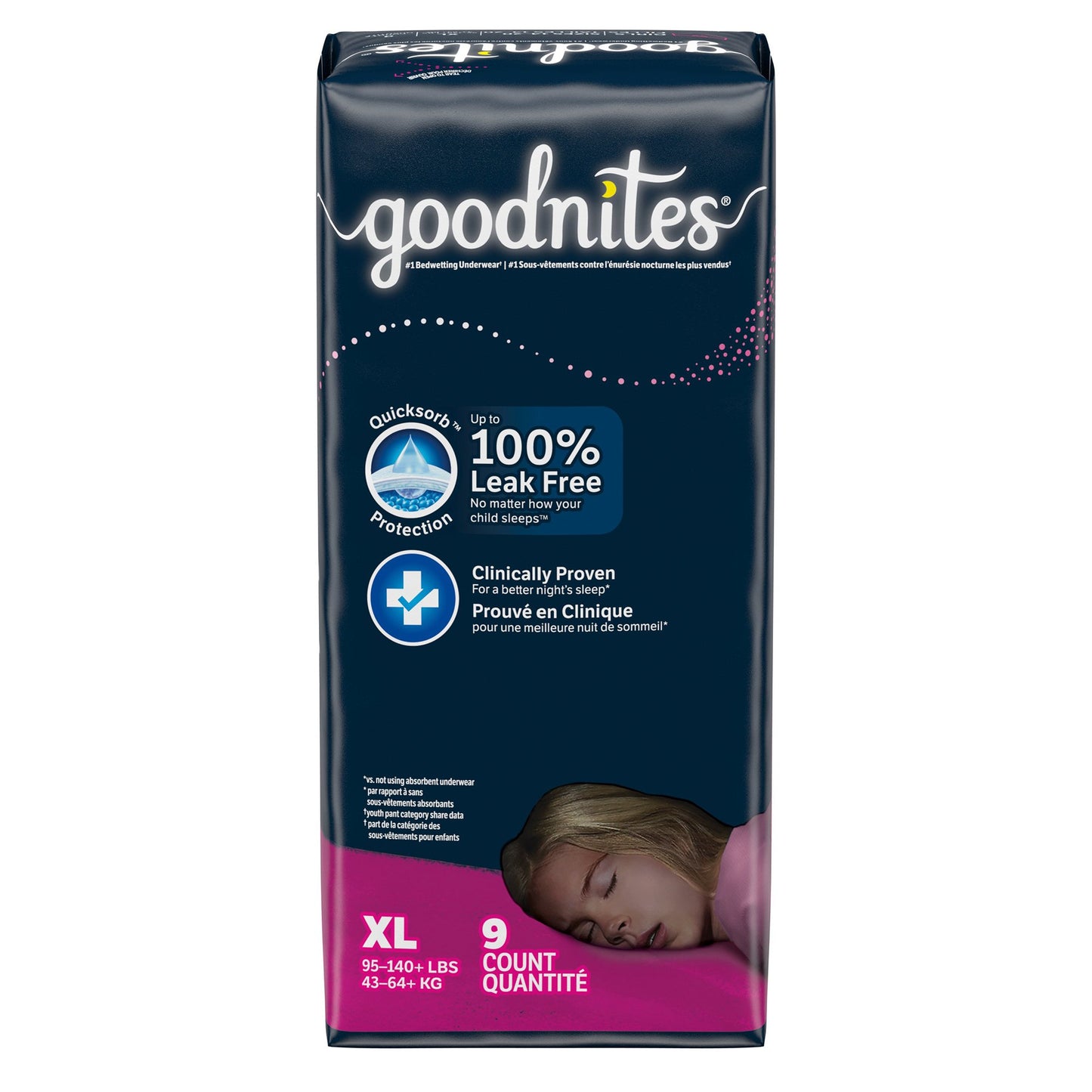 Goodnites® Girls Heavy Absorbency Nighttime Underwear, Extra Large