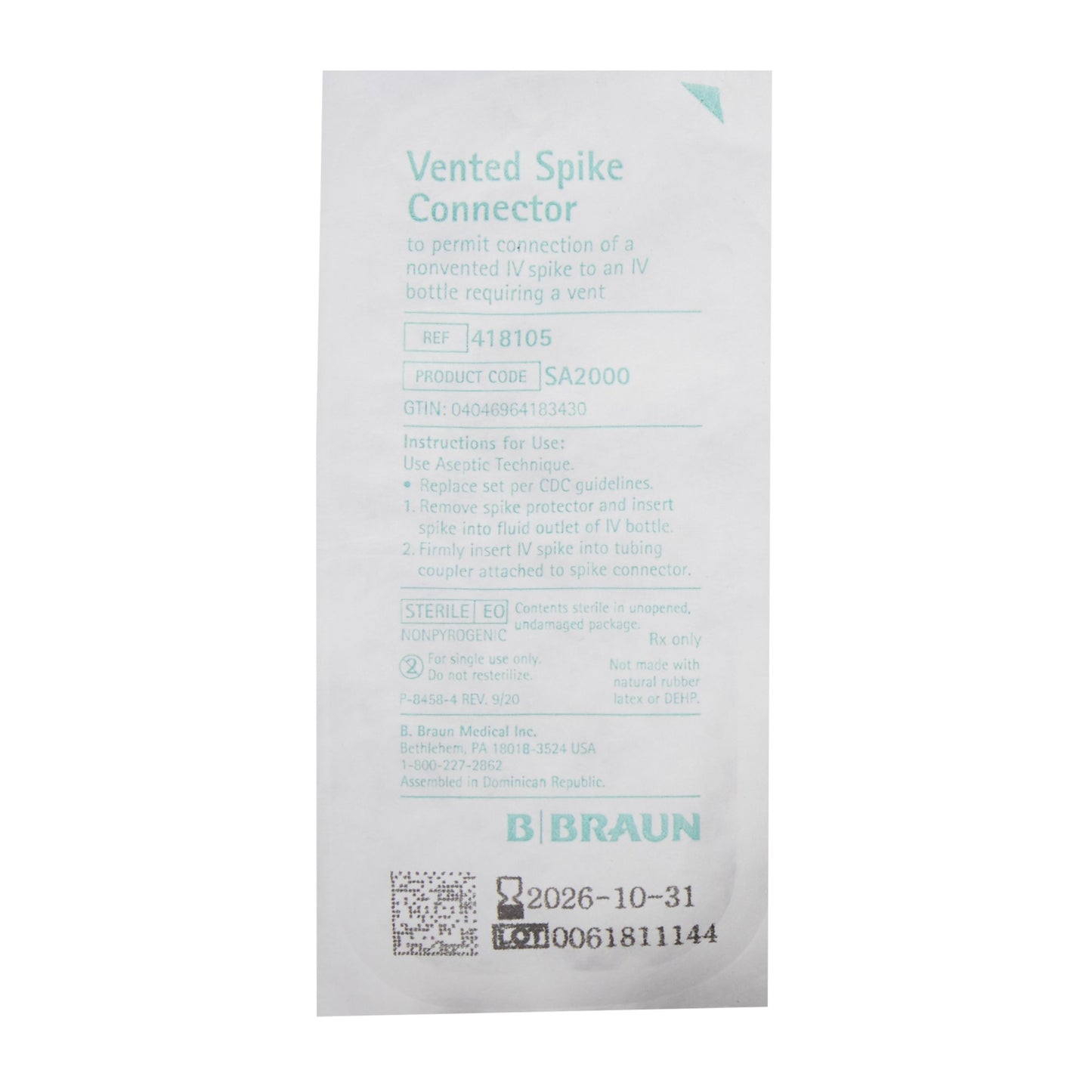B. Braun Spike Adapter